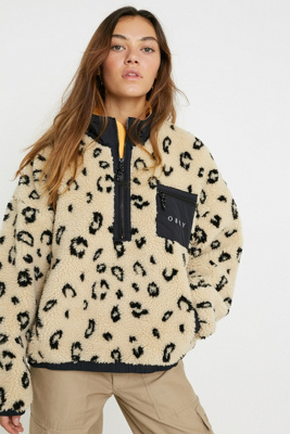 obey cheetah print sweatshirt