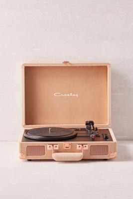 Crosley Tan Velvet Cruiser Bluetooth Record Player Urban Outfitters Fr