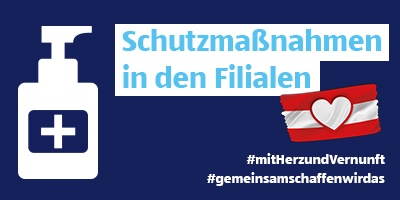 Schutzmaßnahmen in den Filialen
