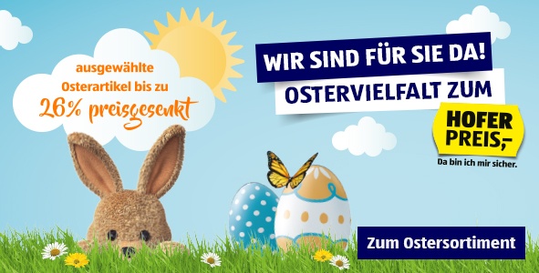 A HOFER Ostersortiment