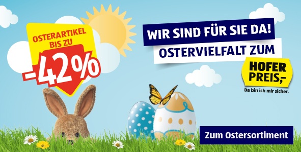 A HOFER Ostersortiment