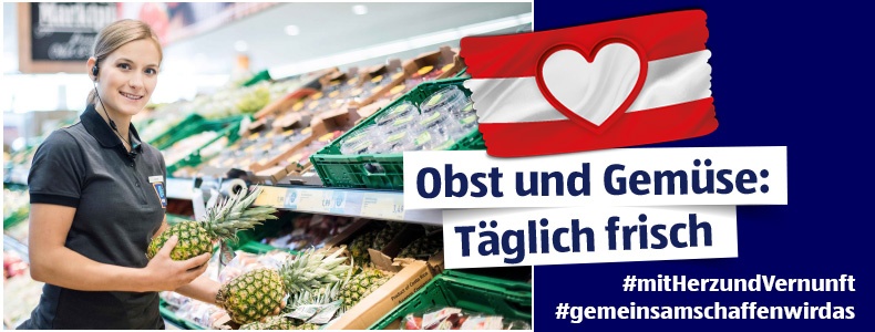 Obst und Gemse: tglich frisch - #mitHerzundVernunft #gemeinsamschaffenwirdas