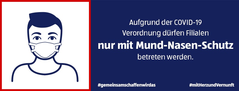 Mund-Nasen-Schutzmasken für Mitarbeiter und Kunden