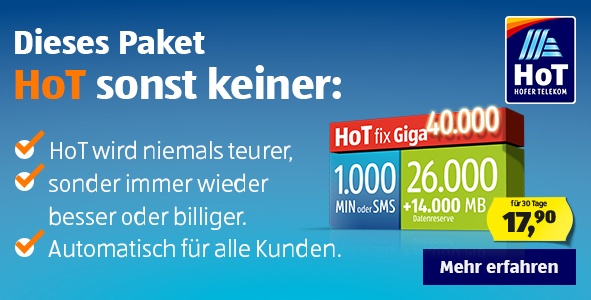 HoT Kampagne HoT Fix Giga