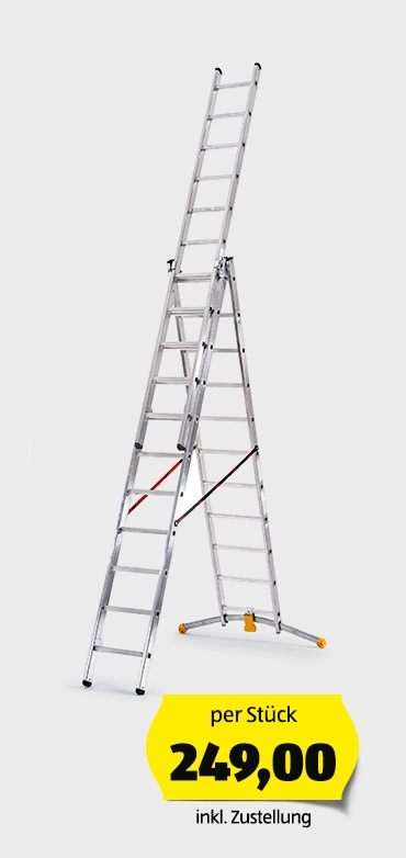 Alu-Kombileiter 3x11 Sprossen