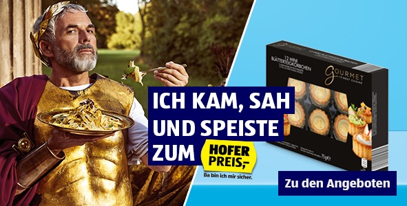 Banner HOFER Blockbuster Gourmet