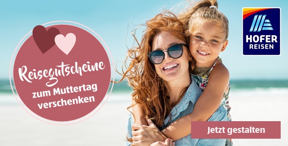 Banner HOFER REISEN Muttertag