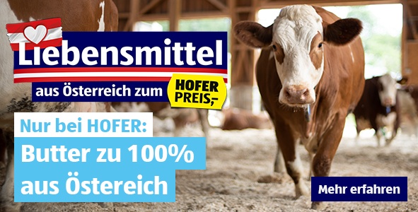Banner Liebensmittel USPs Butter