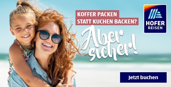 Banner HOFER REISEN Muttertag