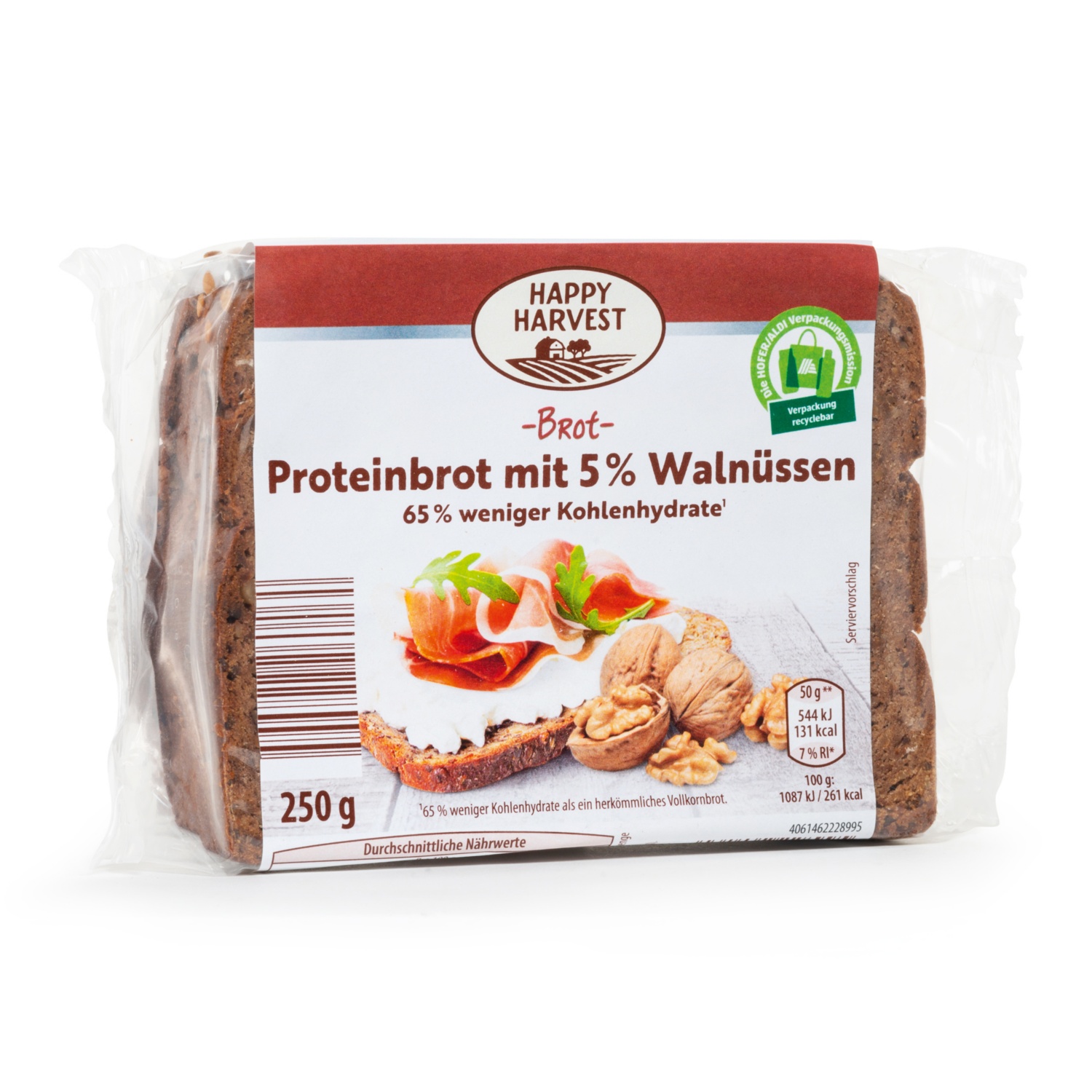 Happy Harvest Proteinbrot Walnuss Hofer