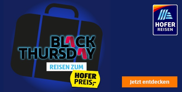 Banner_HOFER_REISEN_BlackThursday