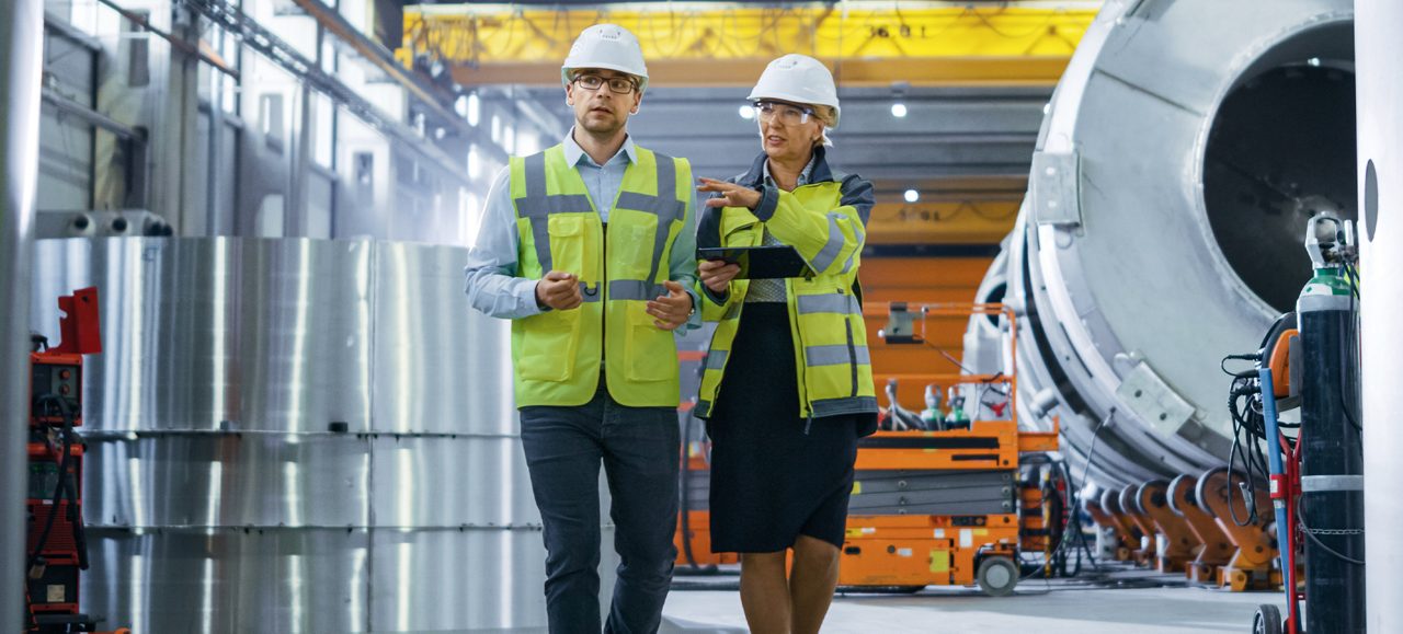 Travailleurs en milieu industriel