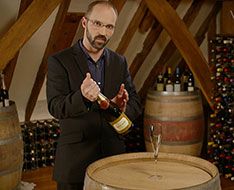 Stephane Sanchez shows how to open champagne