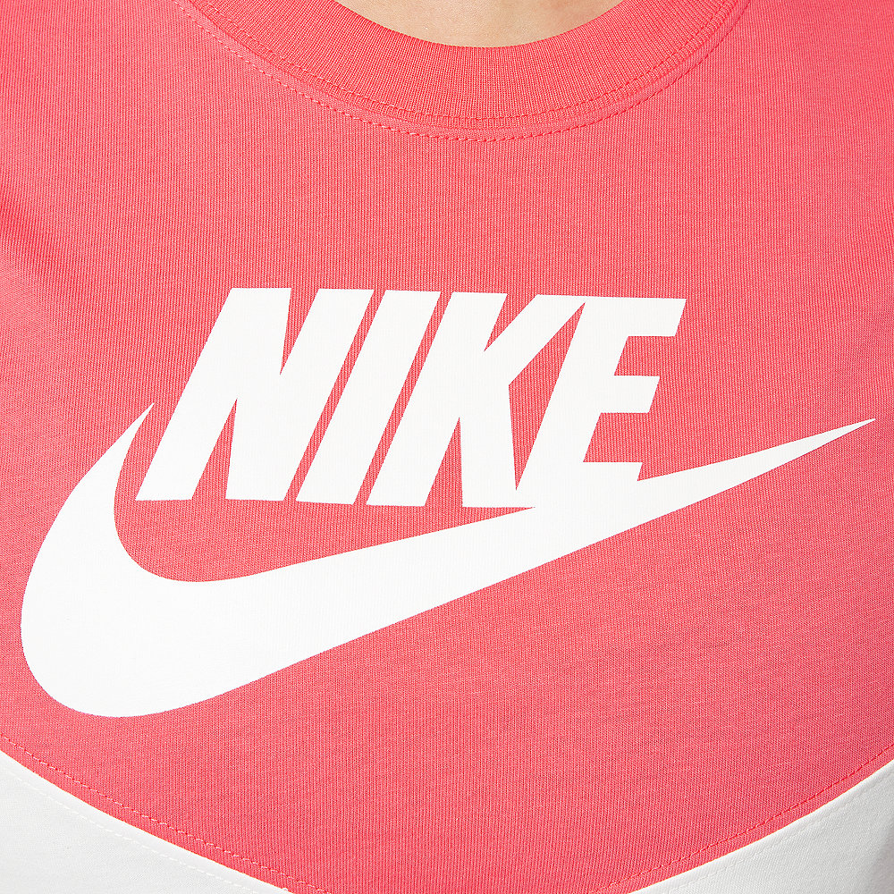 NIKE NSW Heritage T-Shirt white/ember glow/white