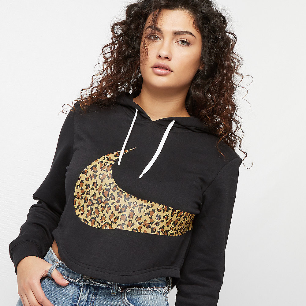NIKE NSW Hoodie Crop Animal black