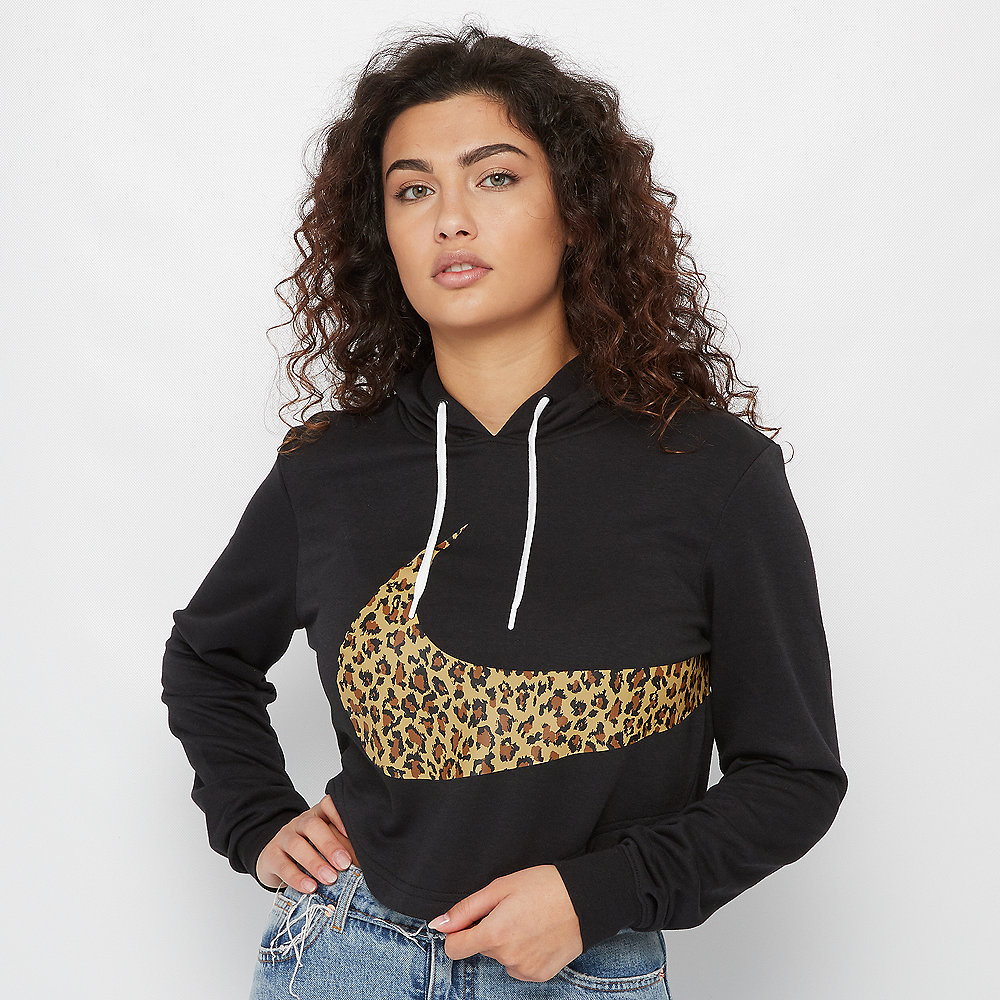 NIKE NSW Hoodie Crop Animal black