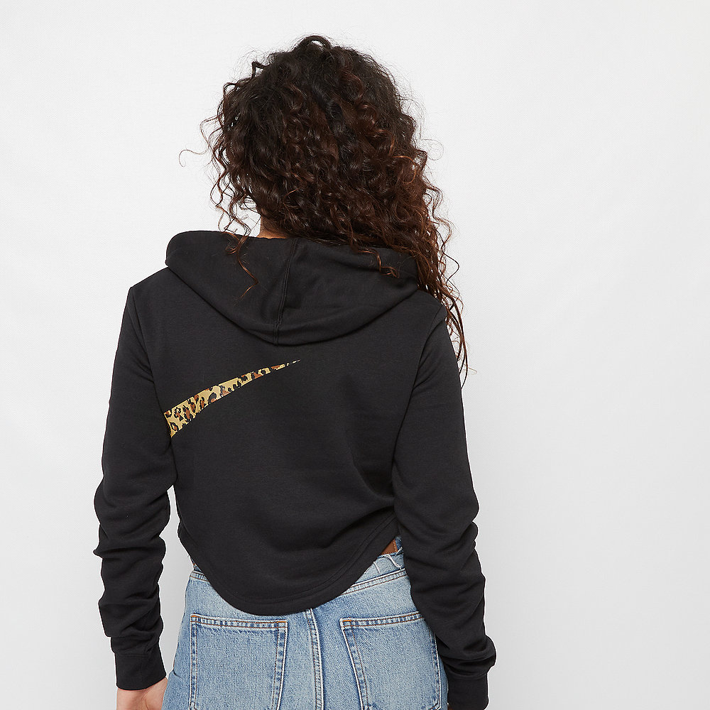 NIKE NSW Hoodie Crop Animal black