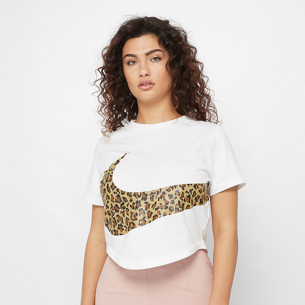 NIKE NSW T-Shirt Crop Animal white