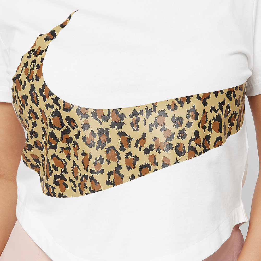 NIKE NSW T-Shirt Crop Animal white