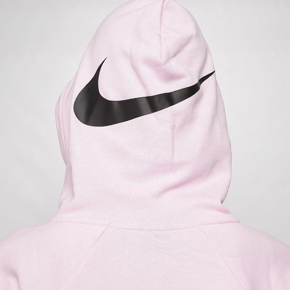 NIKE NSW Swoosh Hoodie Crop pink foam/black