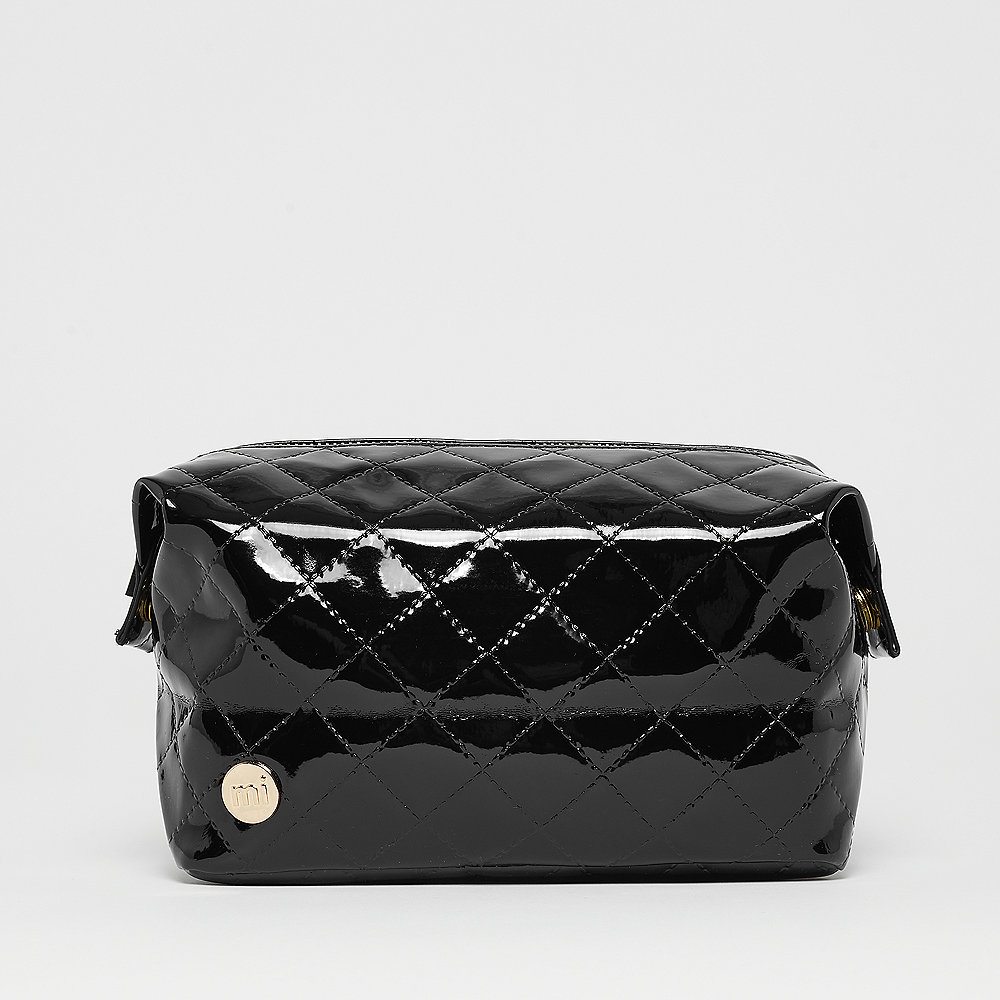 Mi-Pac Gold Wash Bag Patent Quilt black