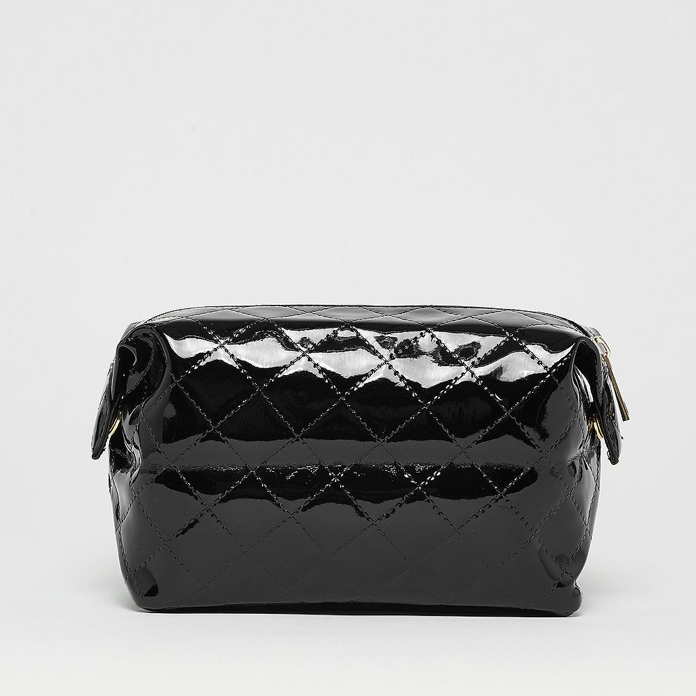 Mi-Pac Gold Wash Bag Patent Quilt black