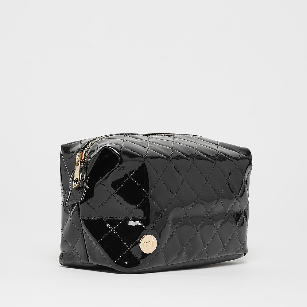 Mi-Pac Gold Wash Bag Patent Quilt black