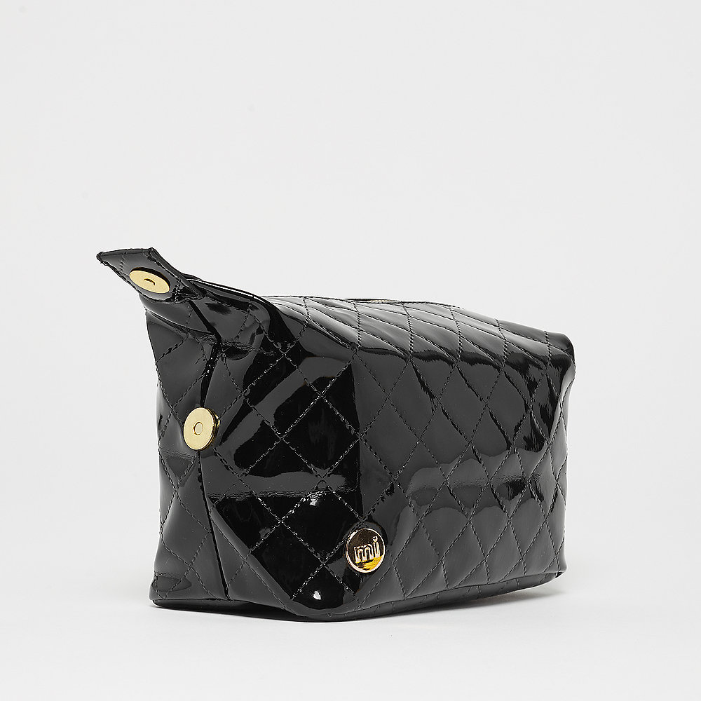 Mi-Pac Gold Wash Bag Patent Quilt black