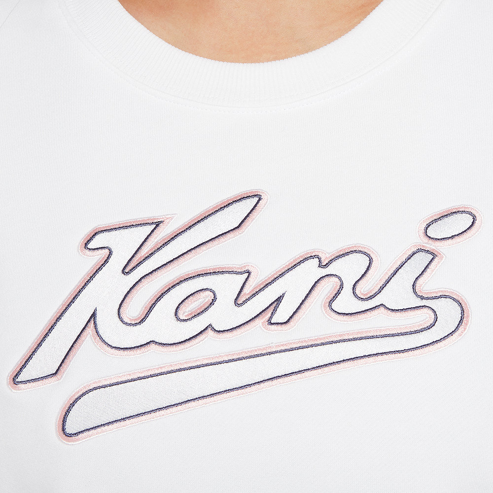 Karl Kani KK College Block Crew white/rose/blue