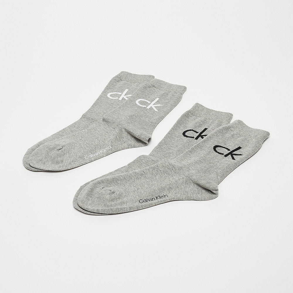 Calvin Klein 2 Pair Modern Logo oxford heather