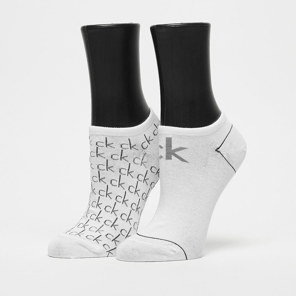 Calvin Klein 2 Pair Repeat Logo white
