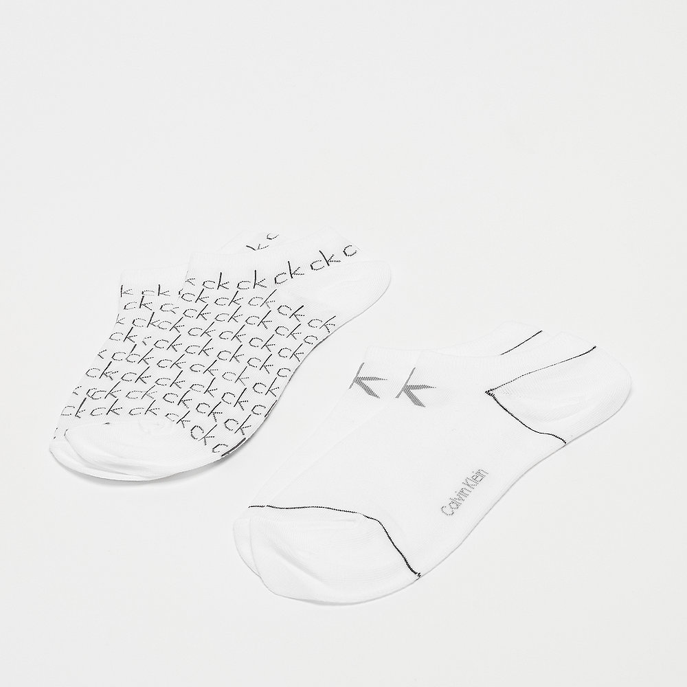 Calvin Klein 2 Pair Repeat Logo white