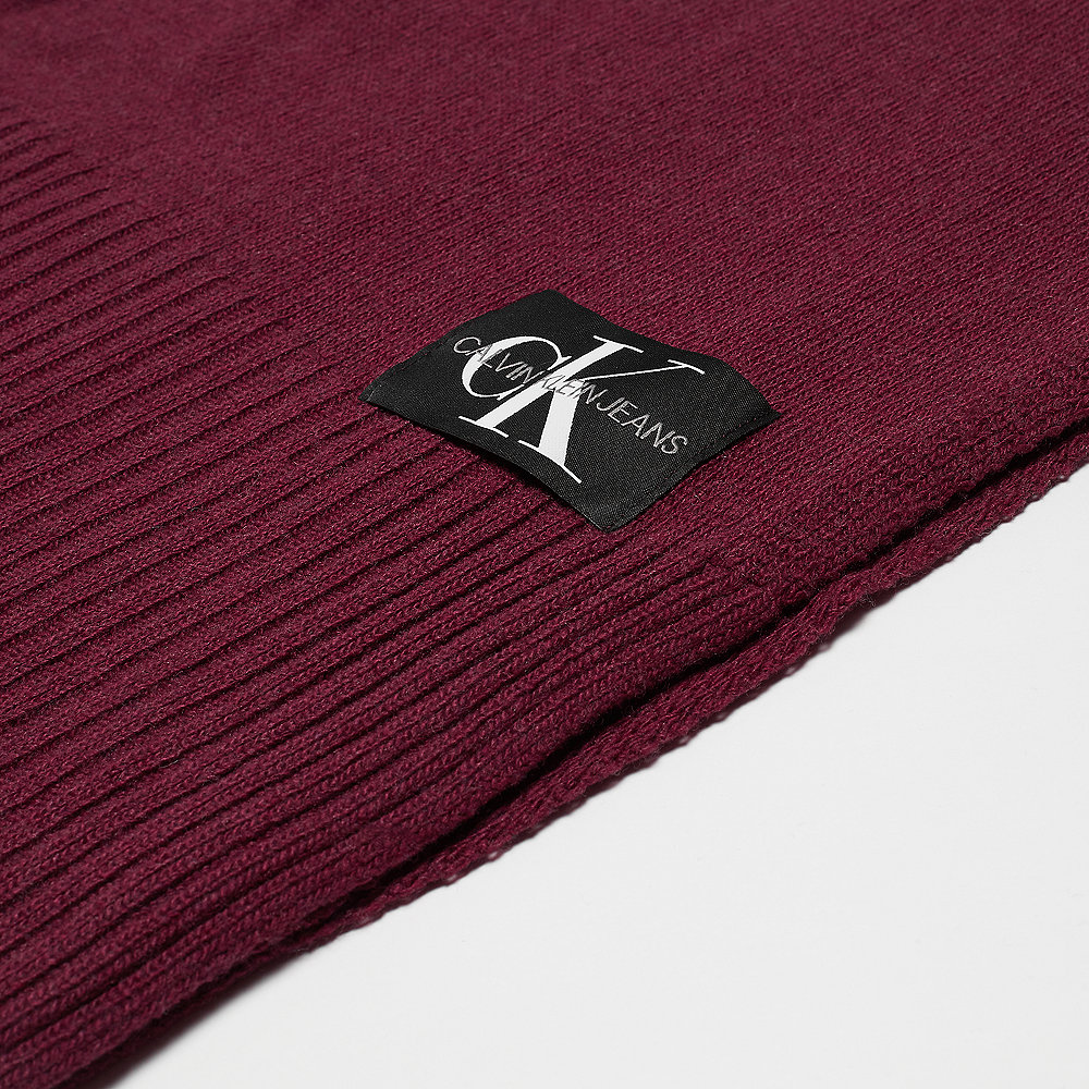 Calvin Klein Basic Knitted Scarf tawny port
