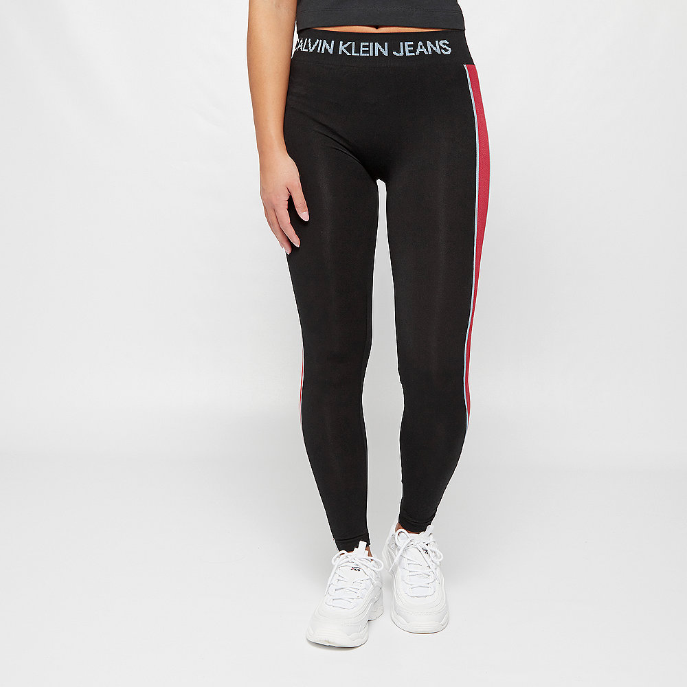 Calvin Klein Leggings side stripe black