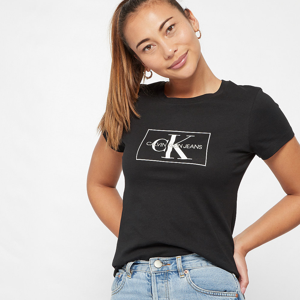 Calvin Klein Outline Monogram Slim Fit T-Shirt black/white
