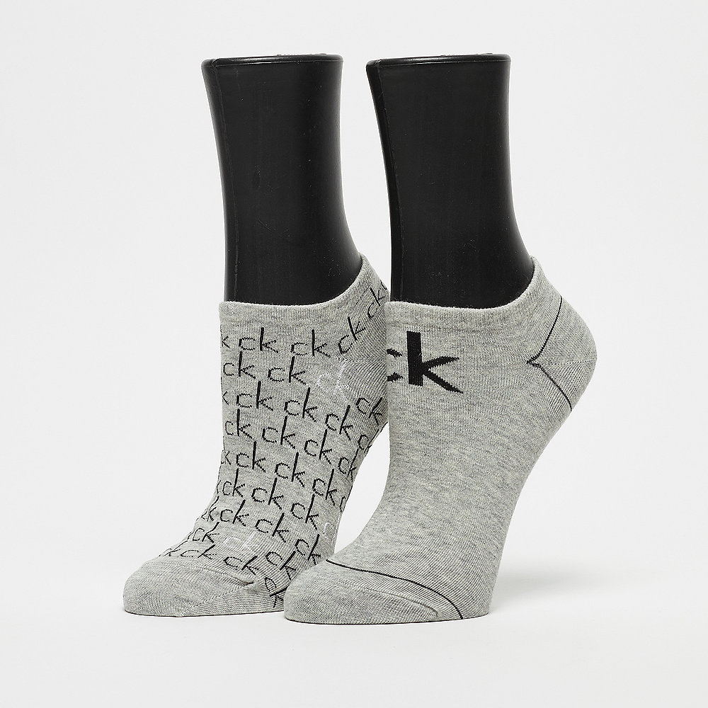 Calvin Klein 2 Pair Repeat Logo oxford heather