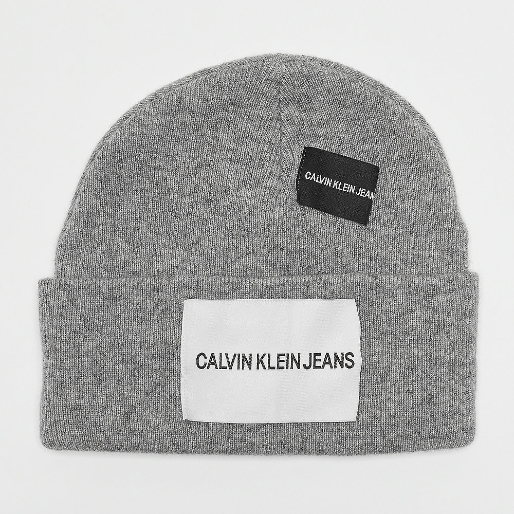 Calvin Klein Patches Beanie mid grey heather
