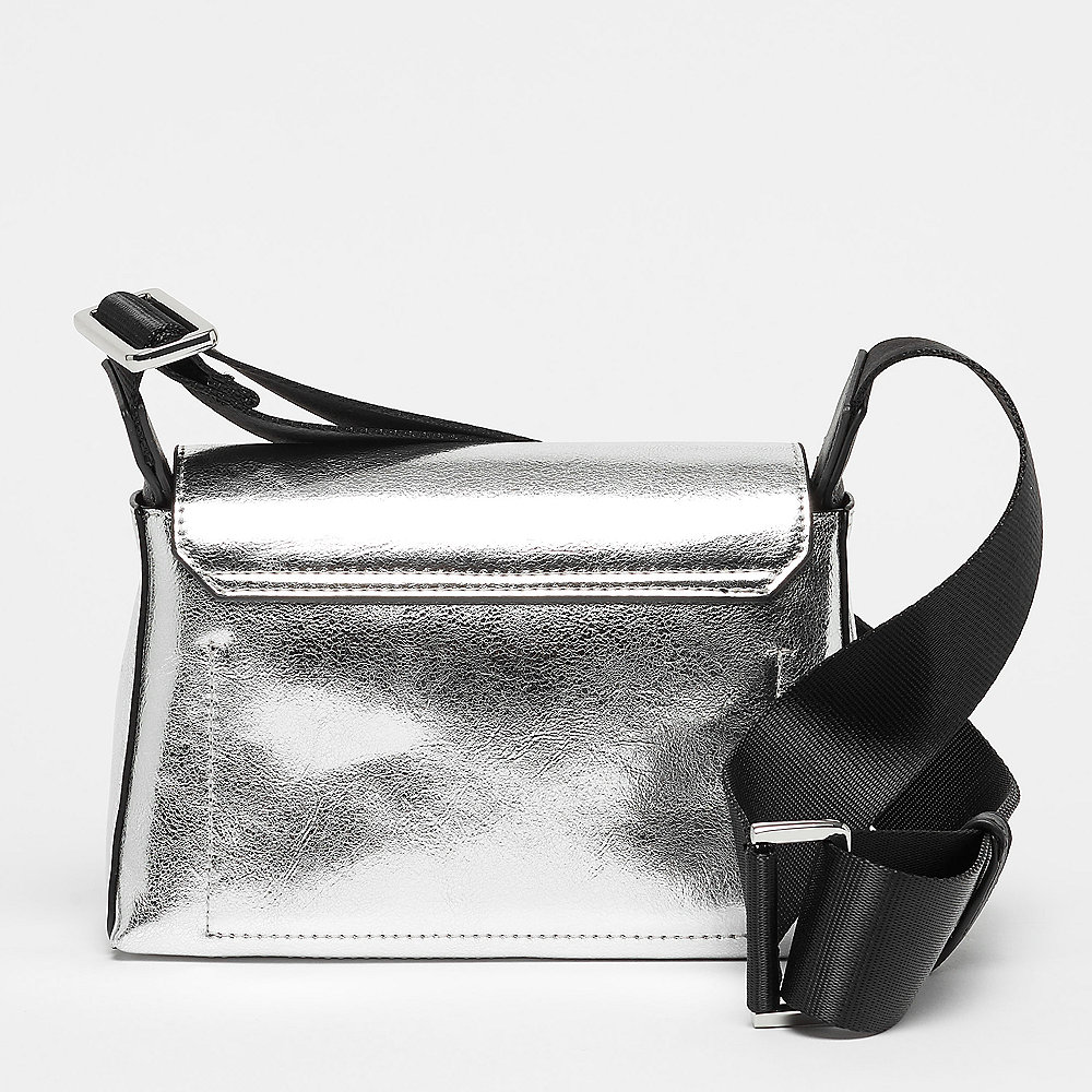 Calvin Klein Snap Flap Crossbody silver