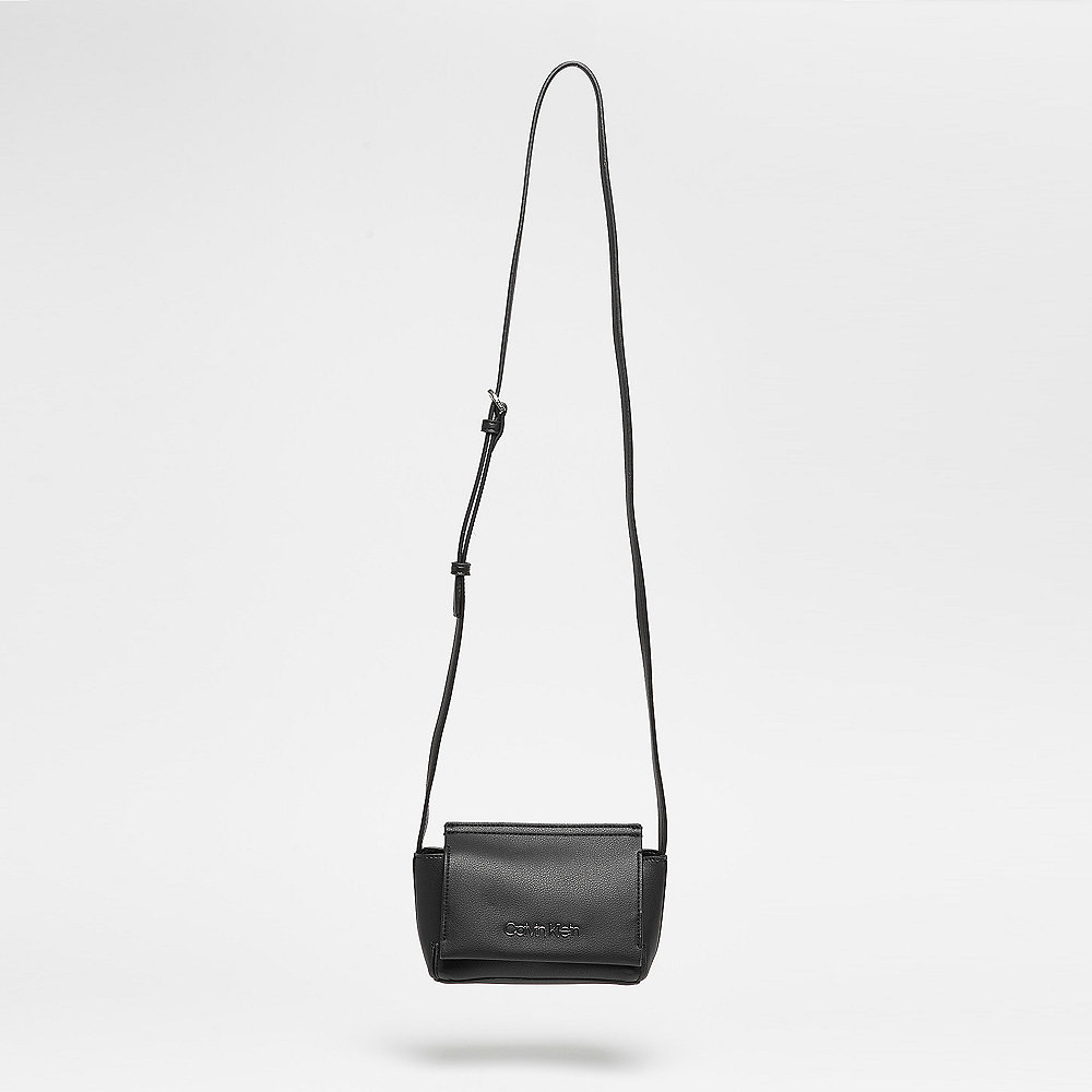 Calvin Klein Stitch Flap Crossbody black