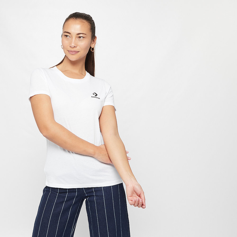 Converse Star Chevron Small Chest Logo Tee white