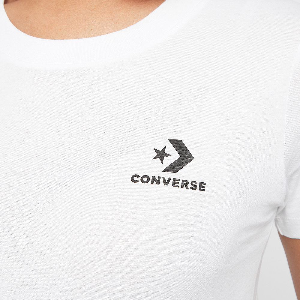 Converse Star Chevron Small Chest Logo Tee white