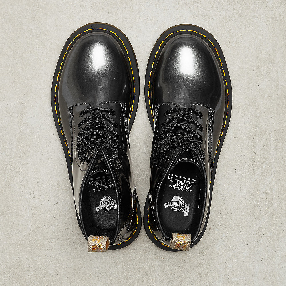 Dr. Martens 1460 Vegan gunmetal chrome paint metallic