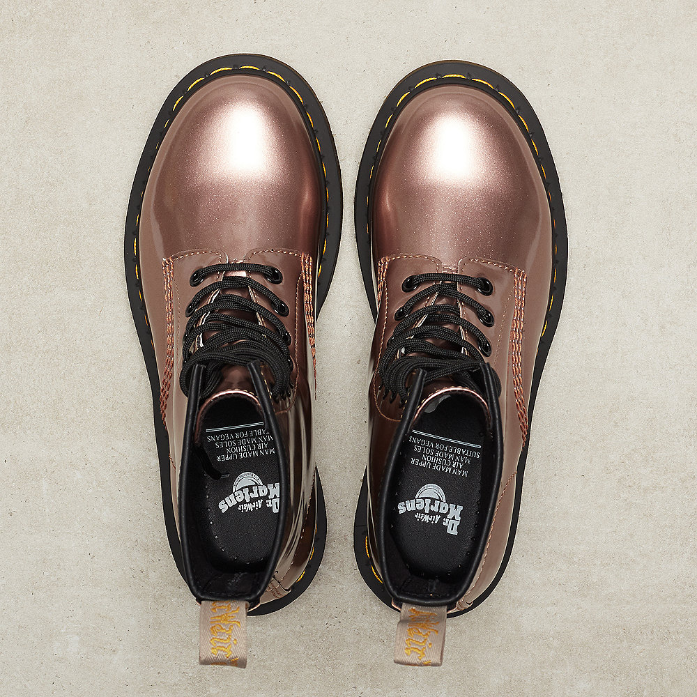 Dr. Martens 1460 Vegan rose gold chrome paint metallic