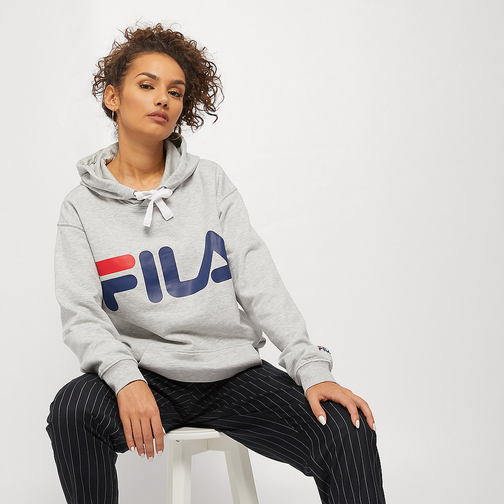 Fila Classic Logo Hood Kangaroo light grey melange