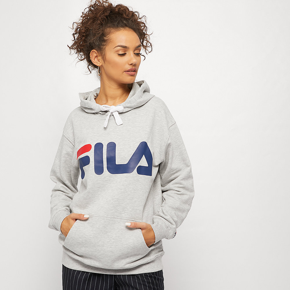 Fila Classic Logo Hood Kangaroo light grey melange