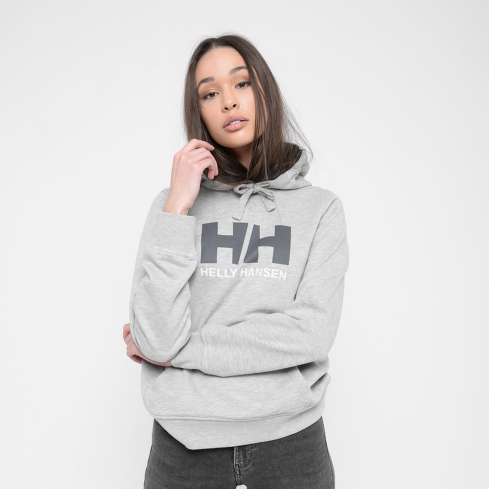 helly hansen Logo Hoodie grey melange