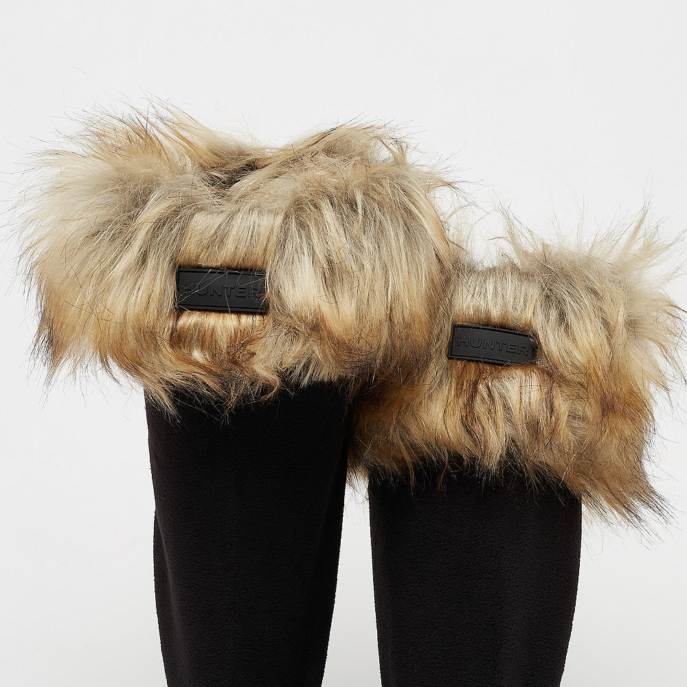Hunter Faux Fur Cuff Boot Sock tawny