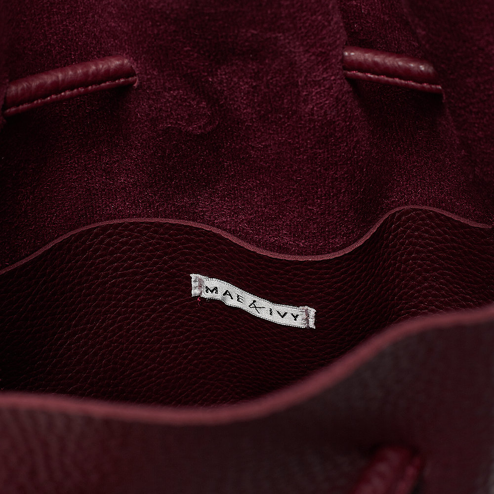 Mae & Ivy Liv Basic Bucket Bag burgundy