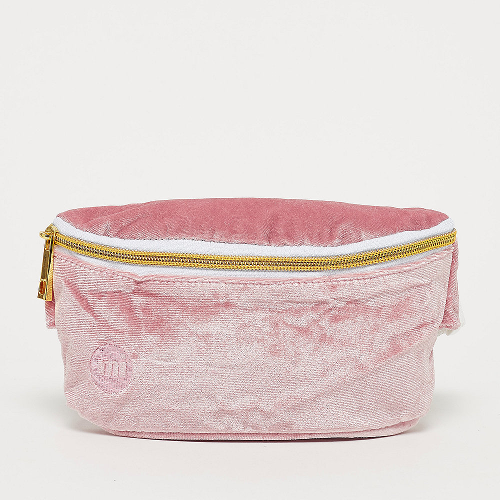Mi-Pac Gold Bum Bag - Velvet dusky pink