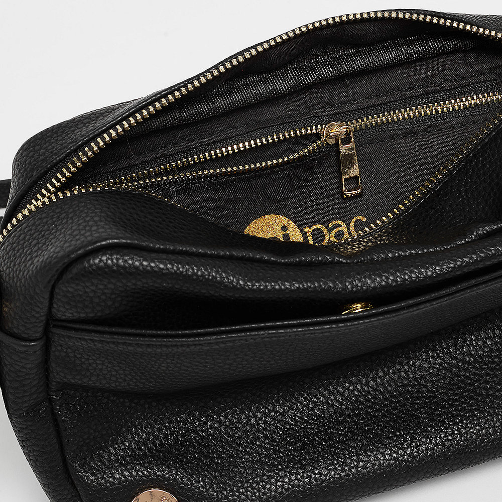 Mi-Pac Gold Cross Body Bag - Tumbled black
